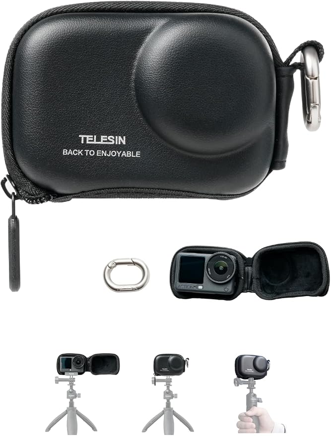 TELESIN Mini Carrying Case for DJI Osmo Action — best waterproof gear case for outdoor adventures 2026 | ApexWild Gear