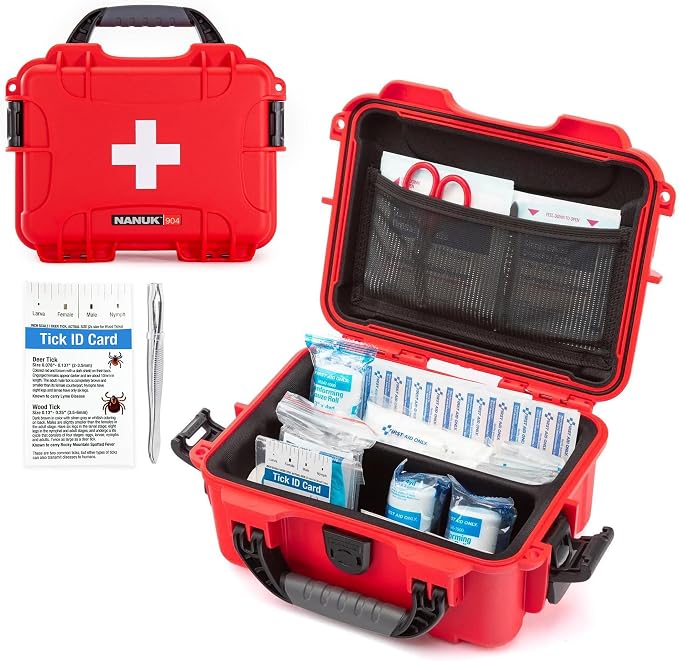 NANUK 904 Waterproof First Aid Kit 110pcs — best wilderness first aid kit 2026