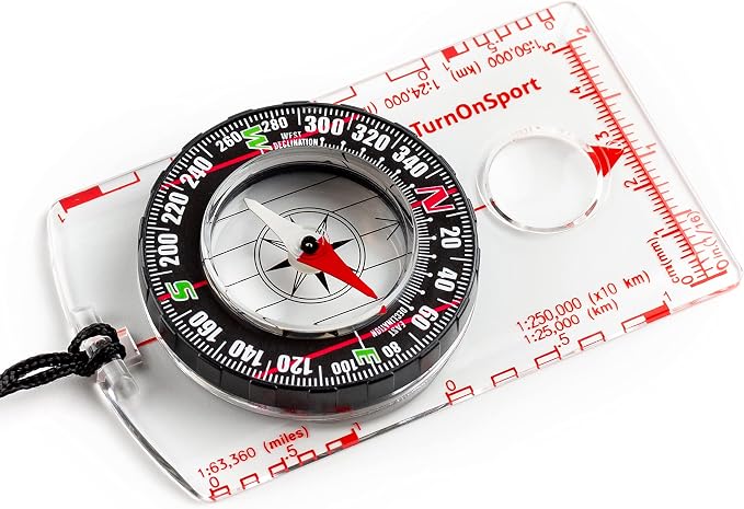 TurnOnSport orienteering compass for wilderness navigation — ApexWild Gear