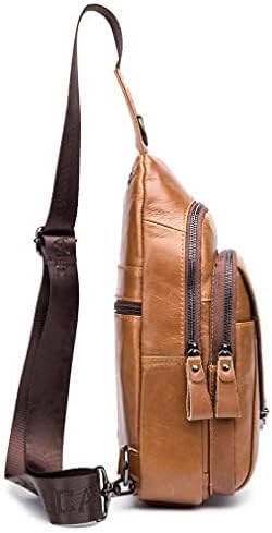 Hebetag Leather Sling Bag Crossbody Backpack - Image 3