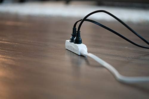 Woods Slimline Indoor Flat Extension Cord, 8 Ft, 16 Gauge Right Angle Plug - Image 9