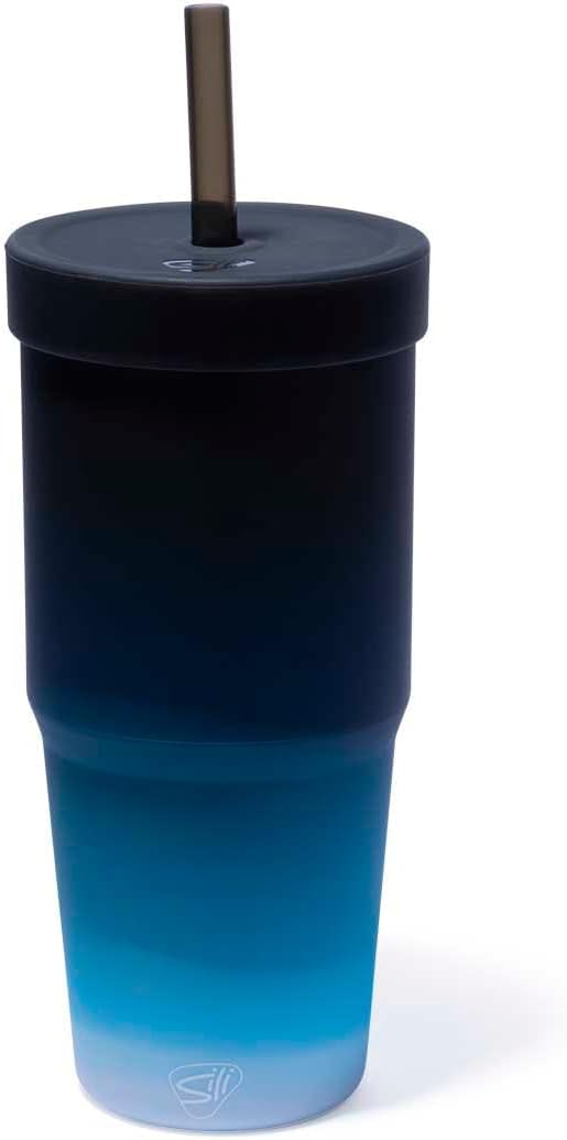 Silipint: 32oz Silicone STRAW TUMBLER, Unbreakable, Dishwasher Safe by Silipint
