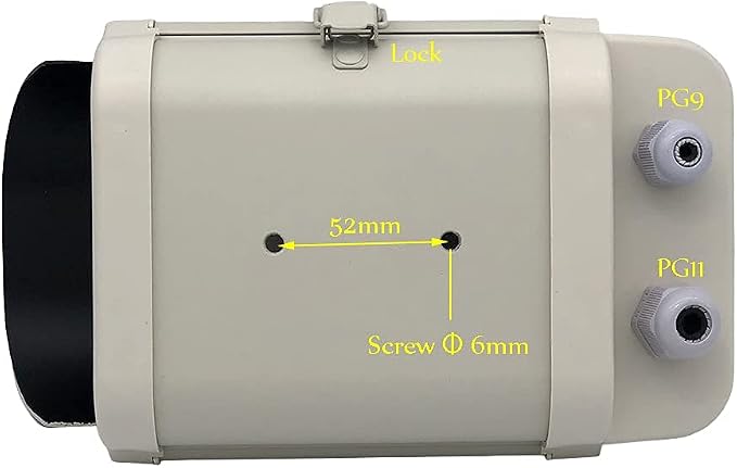 OwlCat 6inch Security CCTV Camera Housing Case Clear Glass Without Lens Cutout - Image 8