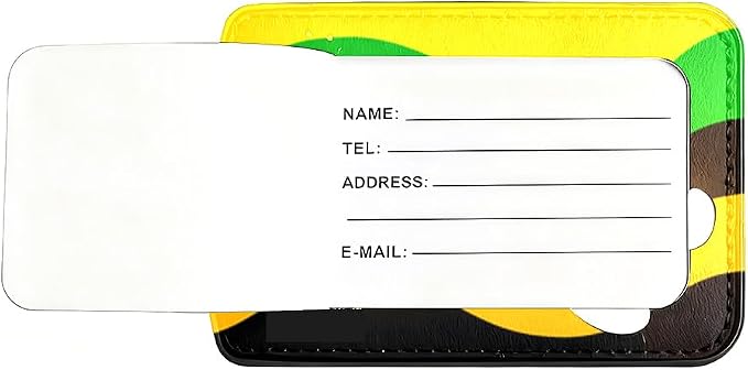 2Pcs Abstract Wave Luggage Tags - Image 7