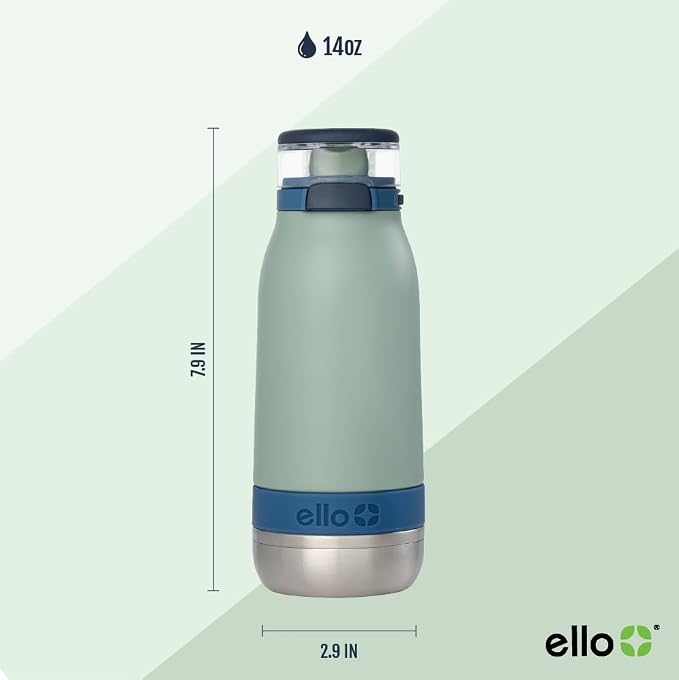 Ello Emma 14oz Vacuum Insulated Stainless Steel Kids Water Bottle - Image 3