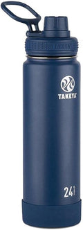 Takeya Actives Stainless Steel Water Bottle, Insulated Spout Lid, Keeps Drinks by Takeya