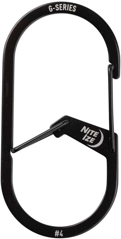 Nite IZE GS4-01-R6 G-Series Dual Chamber Carabiner #4, Dual Security Carabiner by Nite+Ize