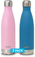 MIRA 2 Pack 17 oz Insulated Water Bottle by MIRA