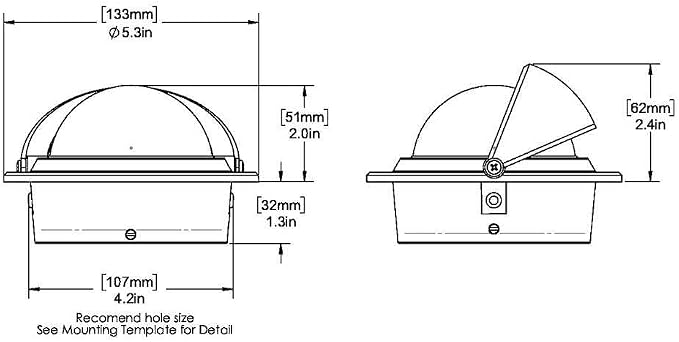 Ritchie Compass, Flush Mount - Image 2