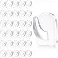 20 Pcs Clear Adhesive Wall Hooks by Unknown