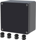 Project Box ABS Black Electrical Boxes IP65 Outdoor Waterproof Box Electronic by Raculety
