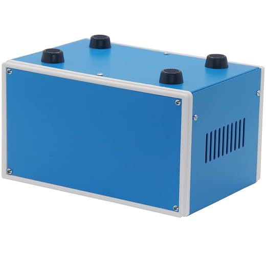 Zulkit Electronic Enclosures Blue Metal Enclosure Project Case DIY Box Junction - Image 3