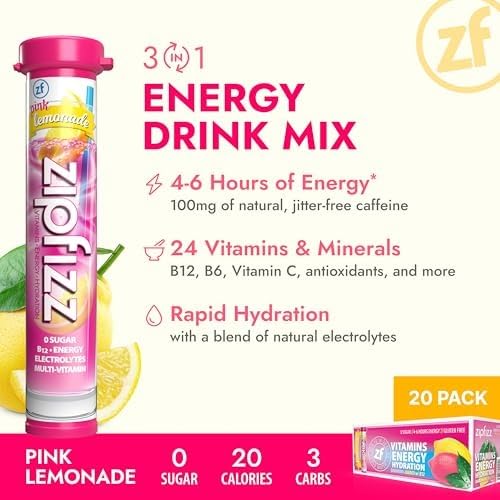 Zipfizz Daily Energy Drink Powder, 20 Pack | 3-in-1 Sustained Energy, Rapid - Image 4