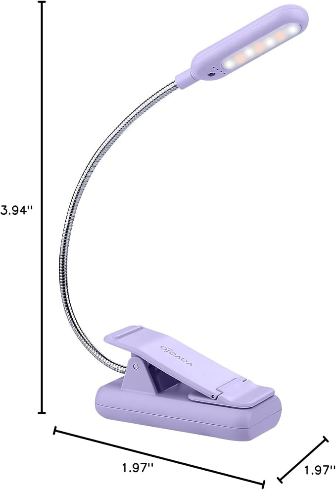 VAVOFO Rechargeable Book Light for Reading in Bed Kids, 7 LED Reading Light - Image 7