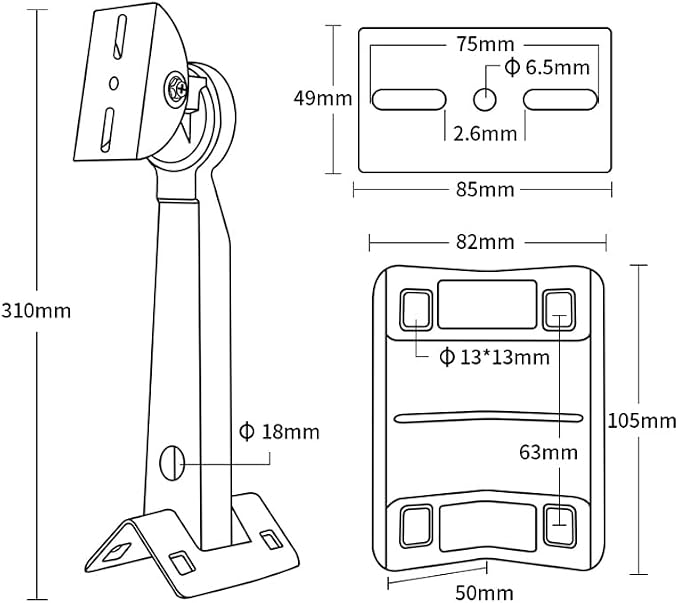 CCTV Security Corner or Pole Mount Bracket - Image 4