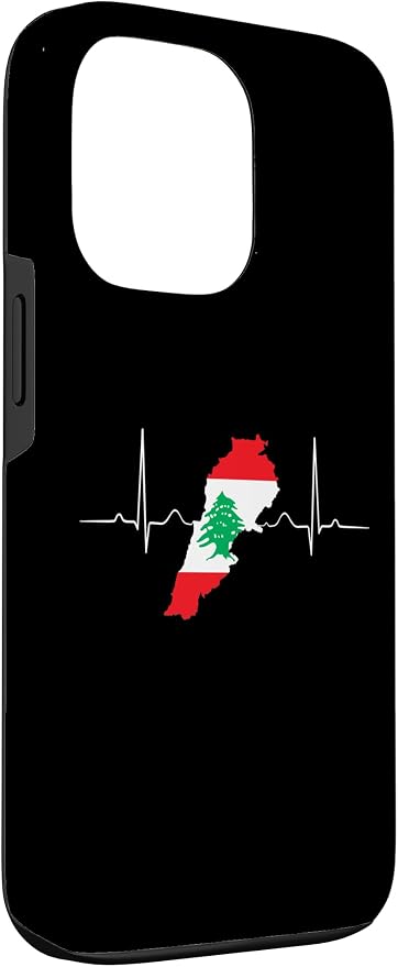 Lebanon Heart Lebanese Heartbeat Vintage Lebanon Map Case - Image 3