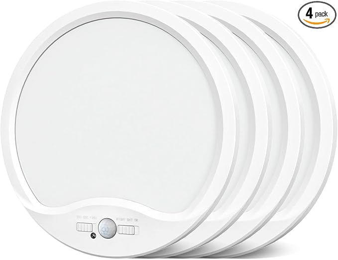 zemty 4Pack 12inch Motion Sensor Ceiling Lights Wired, 24W 2400lm 3CCT/3 by ZemtyCeilinglight