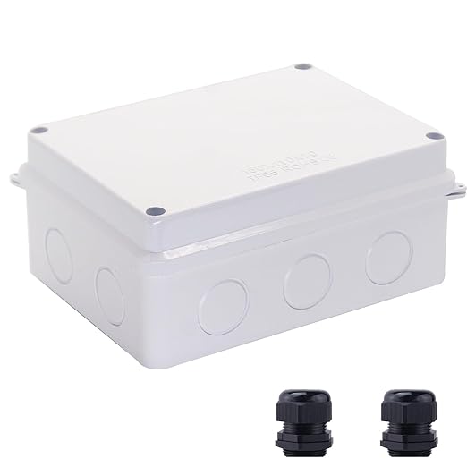 Junction Box Dustproof Waterproof IP65 ABS Plastic Electrical Boxes, Indoor & by LuSumtly