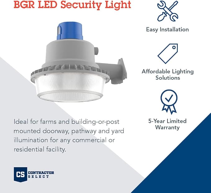Lithonia Lighting BarnGuard LED Barn Light, Dusk to Dawn Outdoor Lighting - Image 2