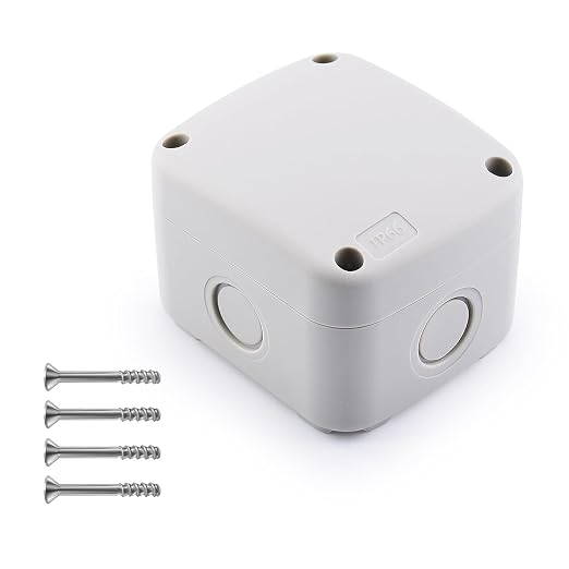 SuperInk White Junction Box ABS Plastic IP66 Waterproof, Dustproof Universal by SuperInk