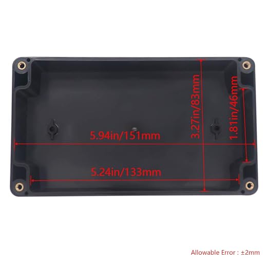 Project Box IP65 Waterproof Junction Box ABS Plastic Black Electrical Boxes DIY - Image 3