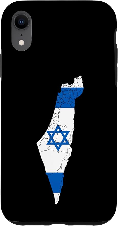 Israel National Flag Distressed Map Case by Unknown