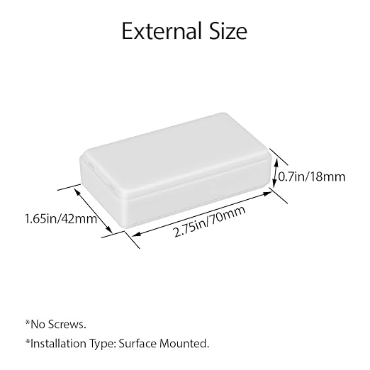 LeMotech Project Box 10 Pieces ABS Plastic Electrical Project Case Small - Image 2
