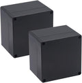 2 Pack Project Box IP65 Waterproof Junction Box ABS Plastic Black Electrical by Raculety
