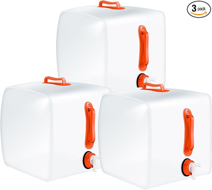 Reallnaive 3 Pack Collapsible Water Container by Unknown