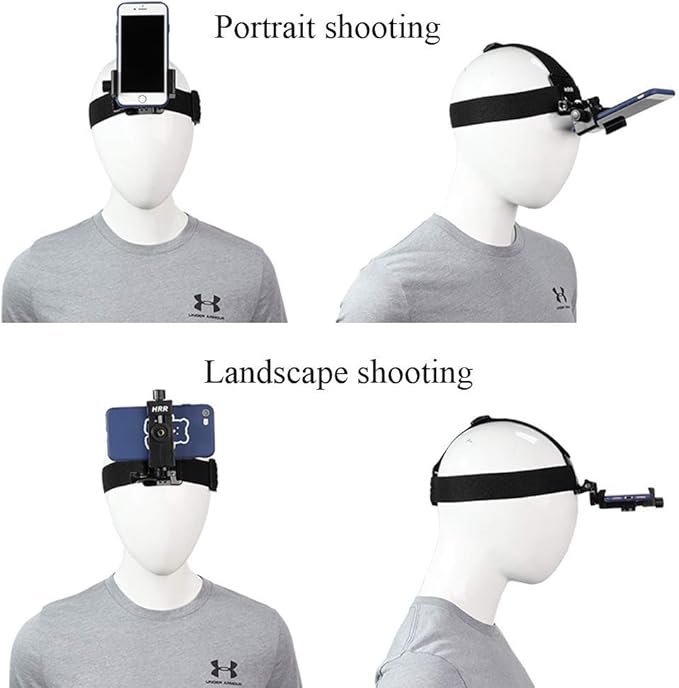 Head-Mounted Mobile Phone Holder, First-Person View Video Outdoor Live Shooting - Image 3