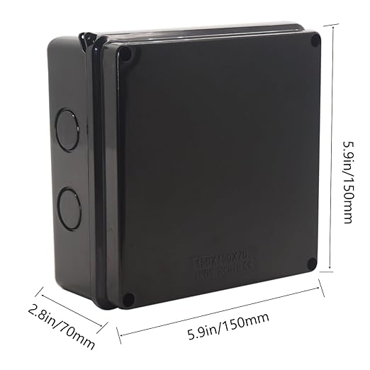Junction Box, Reserved Holes Electrical Boxes Waterproof IP65 ABS Plastic - Image 2