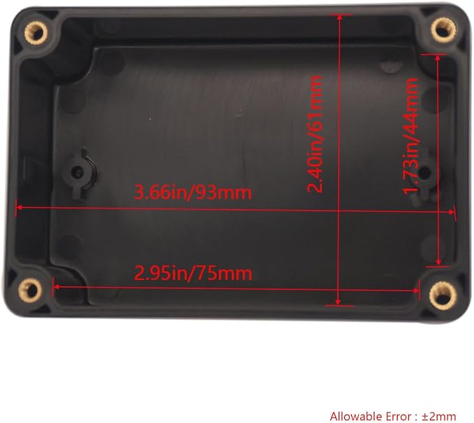 Project Box IP65 Waterproof Junction Box ABS Plastic Black Electrical Boxes DIY - Image 3
