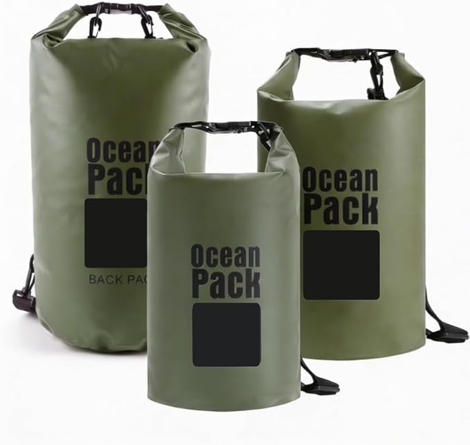 Waterproof Dry Bag Set of 3 – Roll Top PVC Dry Bags Waterproof by Unknown