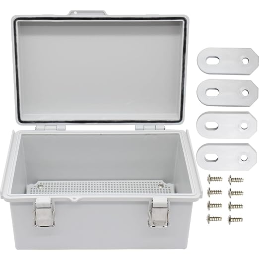 Clear Hinged Cover Stainless Steel Latch, IP67 Waterproof Electrical by AIRTAK