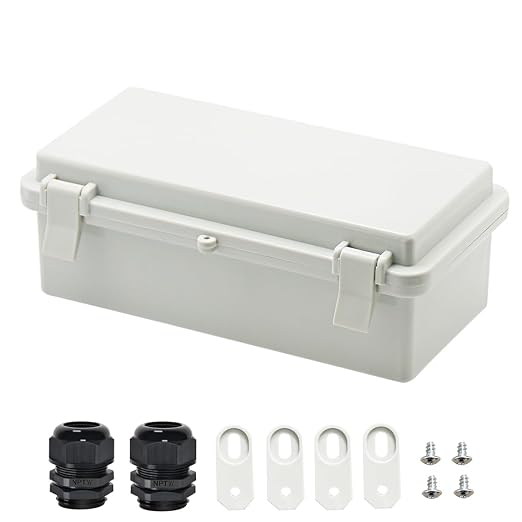 Zulkit Junction Box ABS Plastic Dustproof Waterproof IP65 Electrical Boxes by Zulkit