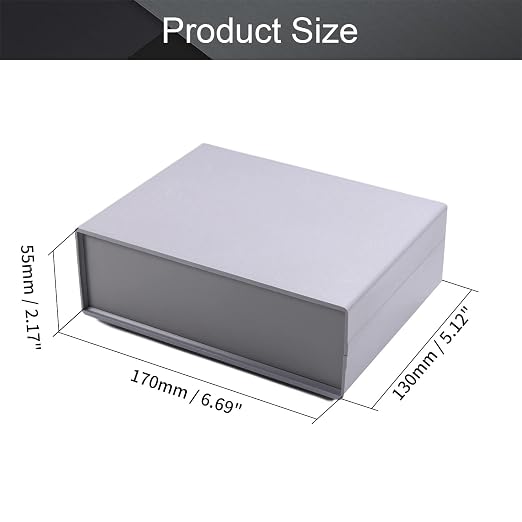 Fielect 6.69" x 5.12" x 2.17" Dustproof Electronic Junction Box Plastic - Image 2