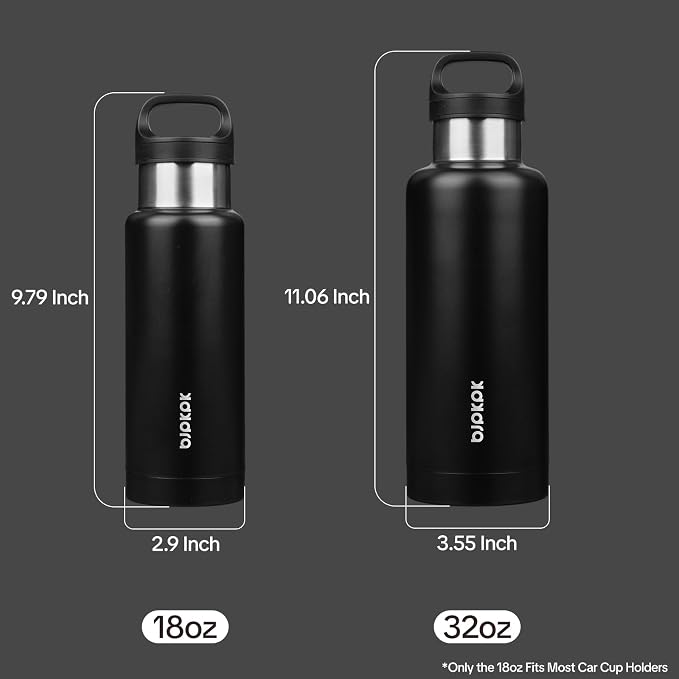 BJPKPK Insulated Water Bottle 18OZ Stainless Steel Water Bottle - Image 3