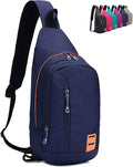 Peicees Small Sling Backpack Waterproof Unisex Shoulder Bag Chest Crossbody by Peicees
