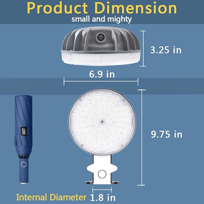 Owleye 6000LM Dusk to Dawn Outdoor Lighting LED Barn Light Security Lights - Image 4