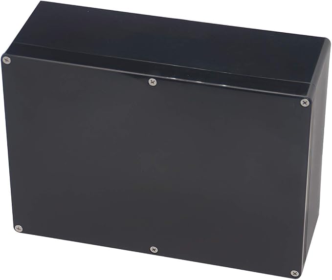 Project Box IP65 Waterproof Junction Box ABS Plastic Black Electrical Boxes DIY by Otdorpatio