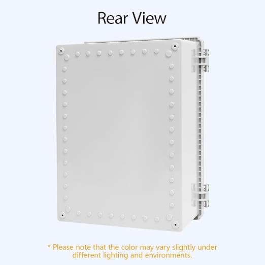LeMotech Electrical Box, IP67 Waterproof Hinged Clear Cover Stainless Steel - Image 6