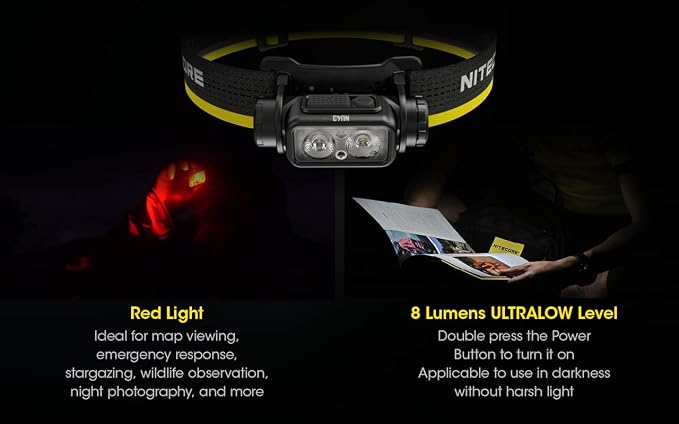 Nitecore NU43 Rechargeable Headlamp, 1400 lumens USB-C Bright Lightweight - Image 11