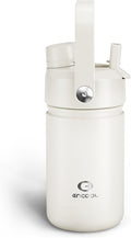 Kids Insulated Water Bottle - 12oz Stainless Steel Water Bottle with Dual Spouts by ENCOOL