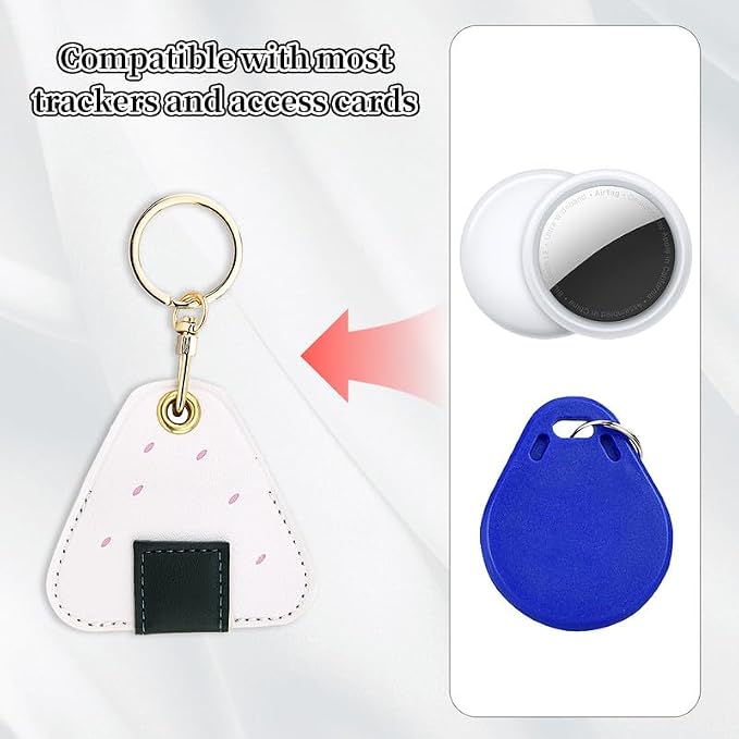 Leather Keychain Case Holder Compatible - Image 4