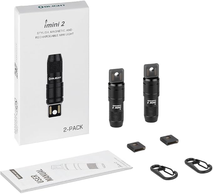 OLIGHT 2 Pack IMINI 2 EDC Rechargeable Keychain Flashlight, 50 Lumens Compact - Image 8