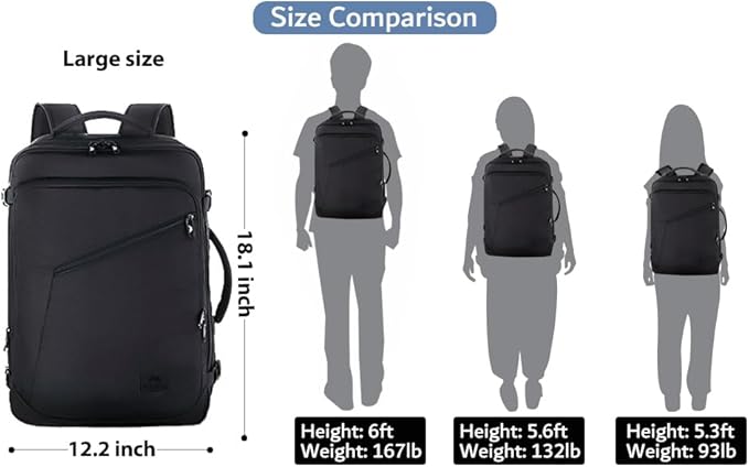 MATEIN Mens Travel Backpack, 27L Lightweight Carry on Backpack - Image 2