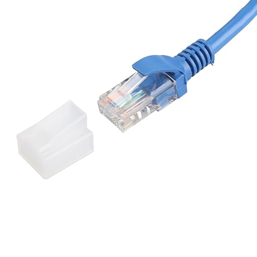50PCS RJ45 Connectors Anti Dust Cover Cap Protector Ethernet Cable Plug - Image 6
