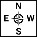 MTC Crane Direction Compass Sticker | 12''' – Crane Sticker by MTCCrane