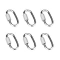6 Pcs 2 Inch 304 Stainless Steel Screw Chain Quick Links, 650 Lbs Capacity by Vmuter