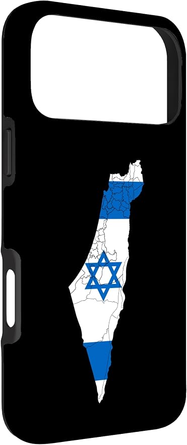 Israel National Flag Distressed Map Case - Image 3